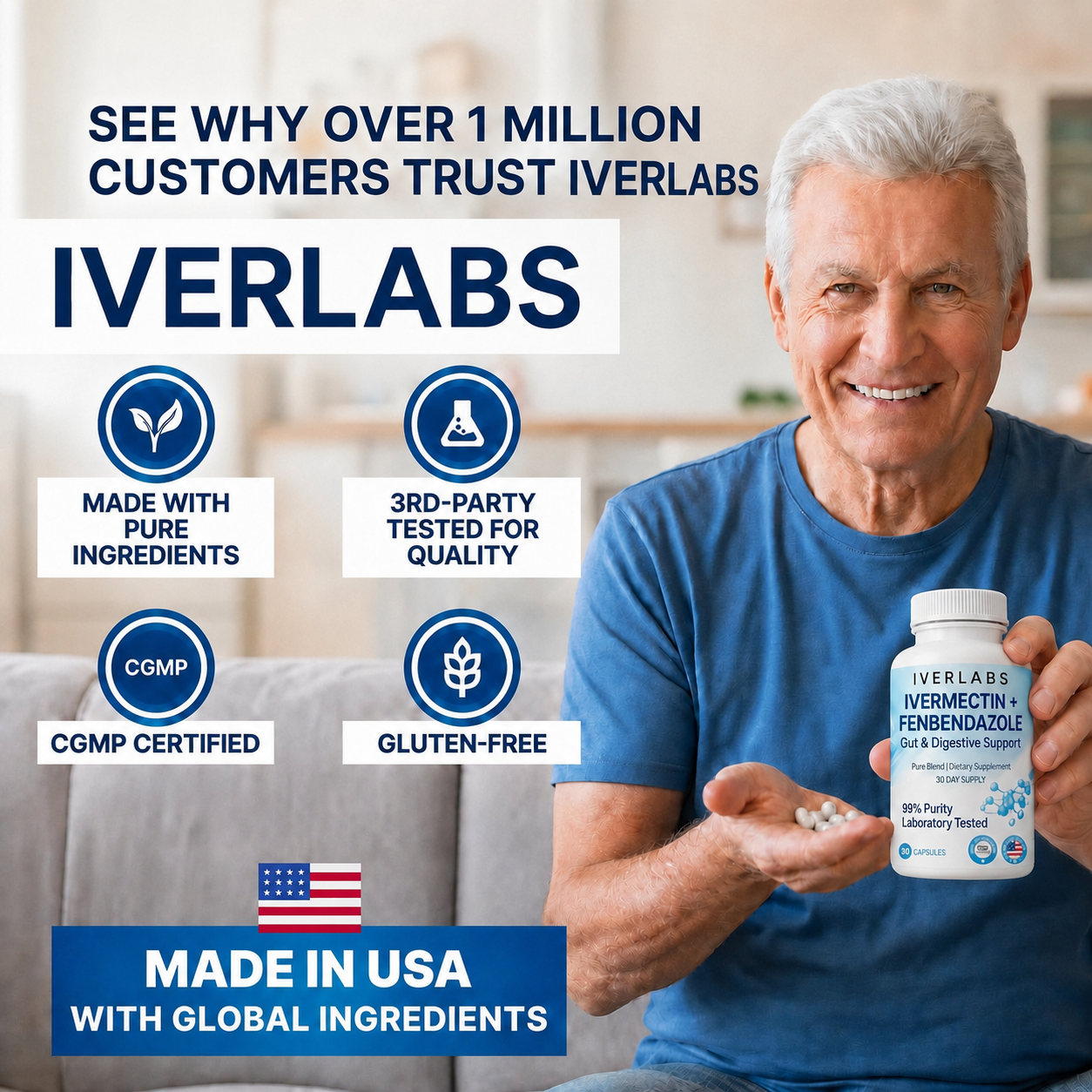 IVERLABS - Gut Detox & Digestive Support 30 Day Supply